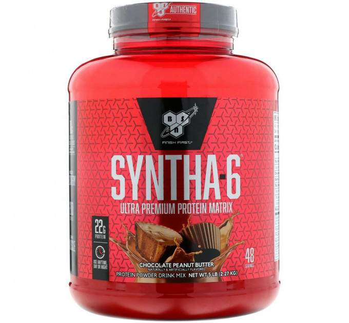 BSN Syntha-6 Chocolate Peanut Butter, 2270 г Комплексний протеїновий коктейль 